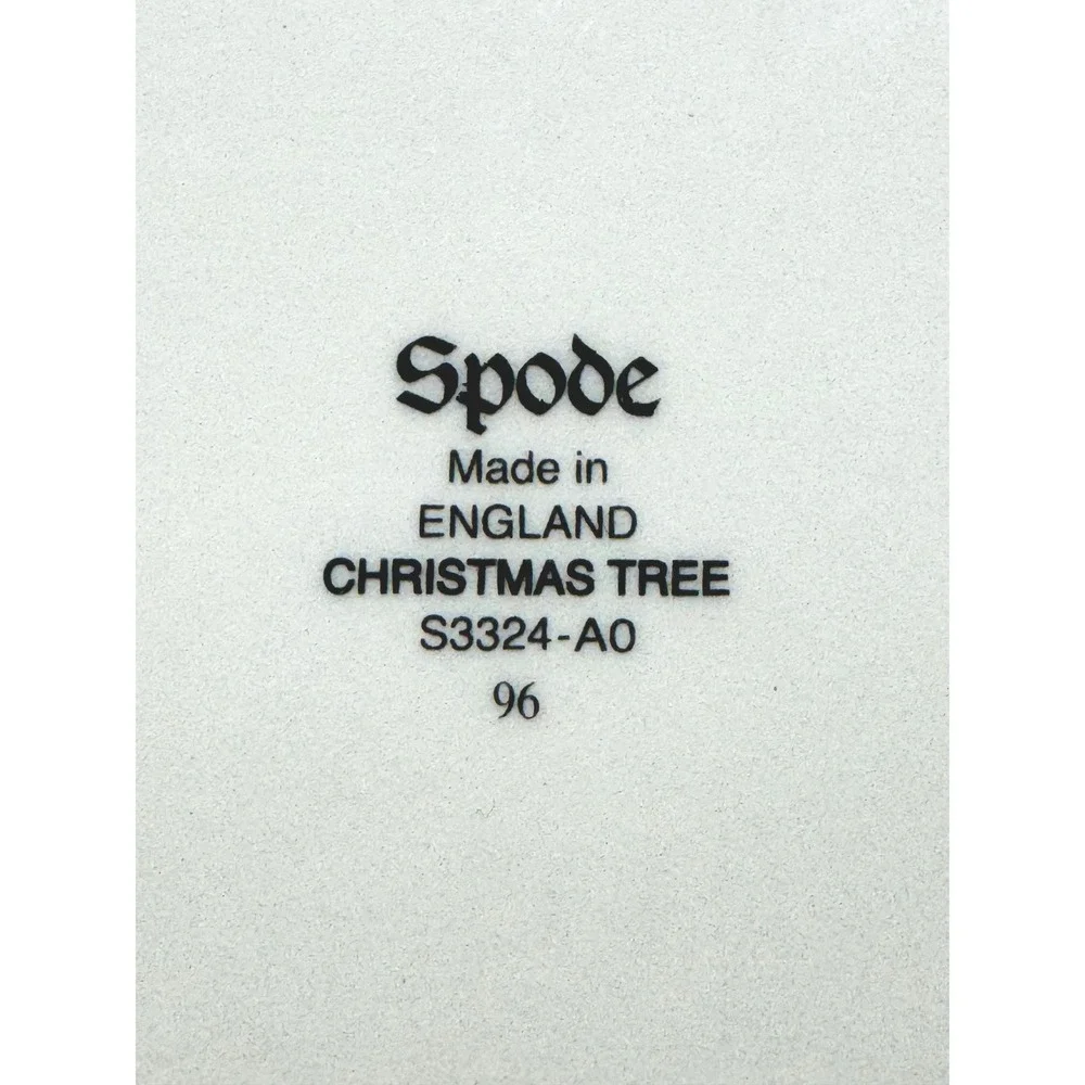Spode Christmas Tree Star Serving Dish Holiday England S3324 A0 12 inch